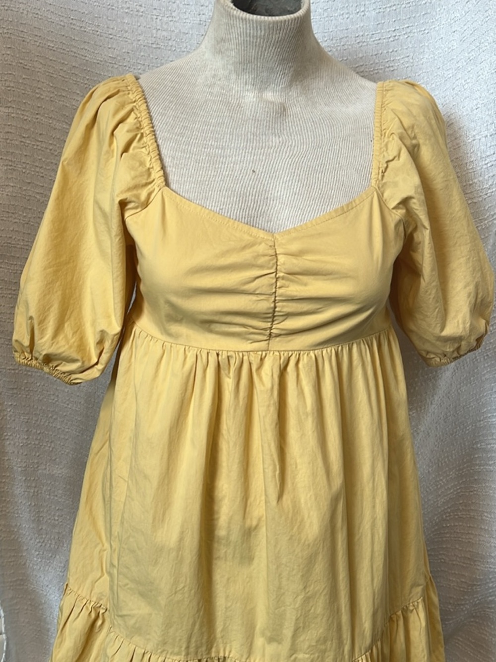 Billabong Yellow Smocked Sundress
